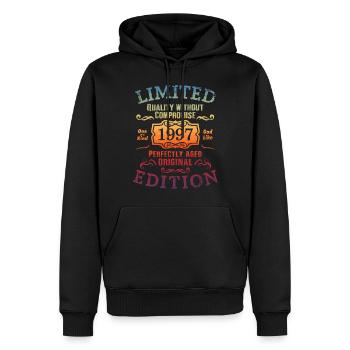 Anniversaire 1997 Édition Limitée Cadeau Occasion Cool - Sweat à capuche Premium bio Homme - noir - Devant - Nico (187cm)