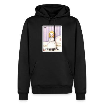 La Muneca Die Puppenkarte Mexikanische Lotterie Mu - Männer Premium Bio Hoodie - Schwarz - Vorne - Nico (187cm)