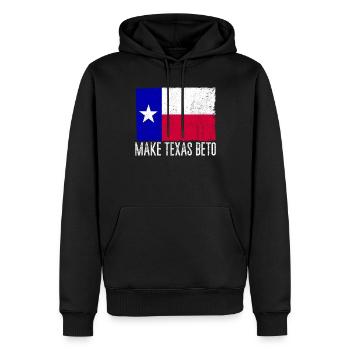Machen Sie Texas Beto 2022 Texas Flag Beto f�r Gou - Männer Premium Bio Hoodie - Schwarz - Vorne - Nico (187cm)