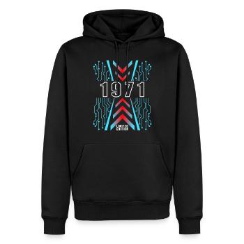 Geburtstag 1971 Gaming Limited Edition Gamer - Männer Premium Bio Hoodie - Schwarz - Vorne - Nico (187cm)
