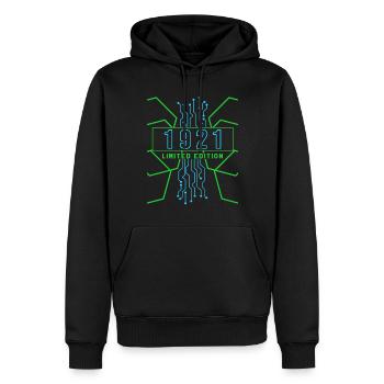 Birthday 1921 Gaming Limited Edition Gamer - Men’s Premium Organic Hoodie - black - Front - Nico (187cm)