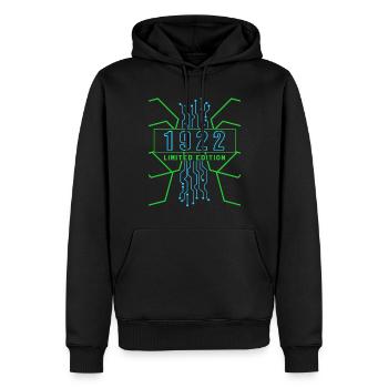Anniversaire 1922 Gaming Limited Edition Gamer - Sweat à capuche Premium bio Homme - noir - Devant - Nico (187cm)