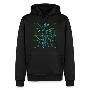Geburtstag 1933 Gaming Limited Edition Gamer - Männer Premium Bio Hoodie - Schwarz - Vorne - Nico (187cm)