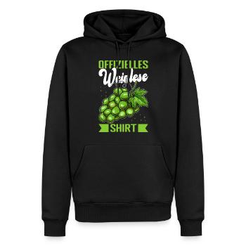 Weinlese Winzer Weinberg Weinbauer - Männer Premium Bio Hoodie - Schwarz - Vorne - Nico (187cm)