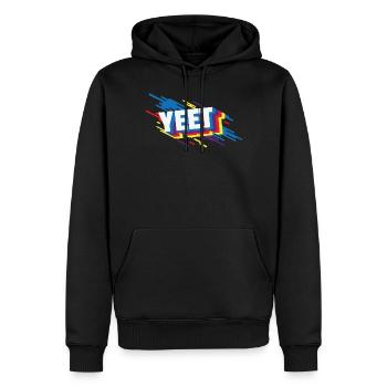 Yeet meme art yeeted Slang Jungen M�dchen Teenager - Männer Premium Bio Hoodie - Schwarz - Vorne - Nico (187cm)