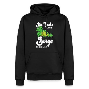 Winzer Trauben Weinberg Weinbau - Männer Premium Bio Hoodie - Schwarz - Vorne - Nico (187cm)