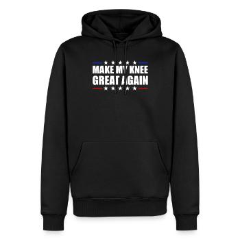 Machen Sie mein Knie wieder gut Knieersatz Operati - Männer Premium Bio Hoodie - Schwarz - Vorne - Nico (187cm)