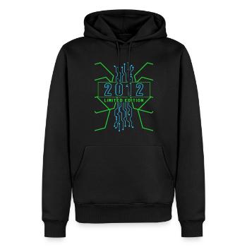 Birthday 2012 Gaming Limited Edition Gamer - Men’s Premium Organic Hoodie - black - Front - Nico (187cm)