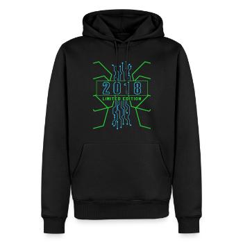 Geburtstag 2018 Gaming Limited Edition Gamer - Männer Premium Bio Hoodie - Schwarz - Vorne - Nico (187cm)