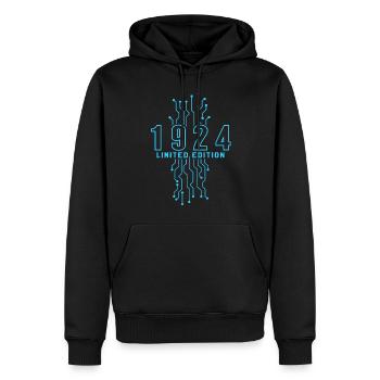 Geburtstag 1924 Gaming Limited Edition Gamer - Männer Premium Bio Hoodie - Schwarz - Vorne - Nico (187cm)
