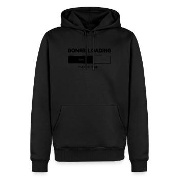 Boner Loading Bitte warten Sie erwachsene Humor M� - Männer Premium Bio Hoodie - Schwarz - Vorne - Nico (187cm)