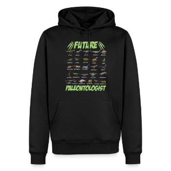 Zuk�nftige Pal�ontologe Jungen M�dchen Dinosaurier - Männer Premium Bio Hoodie - Schwarz - Vorne - Nico (187cm)