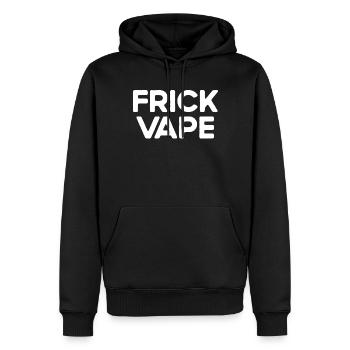 Verdammter Vape Anti Vaping No Vape FRICK VAPE - Männer Premium Bio Hoodie - Schwarz - Vorne - Nico (187cm)