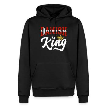 Roi du Danemark Danemark Danemark Drapeau du Danemark - Sweat à capuche Premium bio Homme - noir - Devant - Nico (187cm)