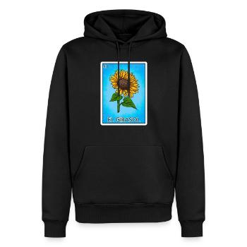 El Girasol Sonnenblumenkarte Mexikanische Lotterie - Männer Premium Bio Hoodie - Schwarz - Vorne - Nico (187cm)