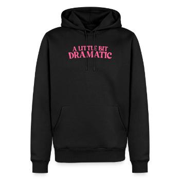 Ein bisschen dramatische lustige Frauen ein bissch - Männer Premium Bio Hoodie - Schwarz - Vorne - Nico (187cm)