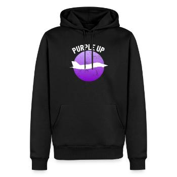 Lila up f14 tomcat Milit�r Kinder Jungen F-14 - Männer Premium Bio Hoodie - Schwarz - Vorne - Nico (187cm)