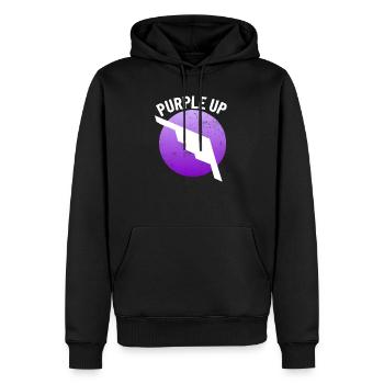 Lila up b2 Stealth Bomber Milit�r Kinder Jungen B- - Männer Premium Bio Hoodie - Schwarz - Vorne - Nico (187cm)