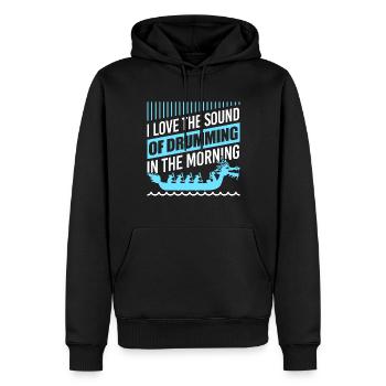 Drachenboot Caller Dragonboat Racing - Männer Premium Bio Hoodie - Schwarz - Vorne - Nico (187cm)
