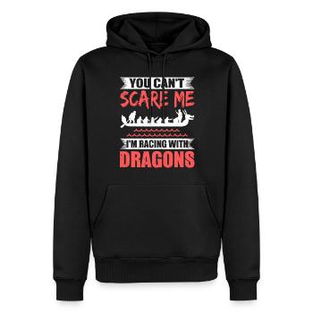 Drachenboot fahren Dragonboat Racing - Männer Premium Bio Hoodie - Schwarz - Vorne - Nico (187cm)