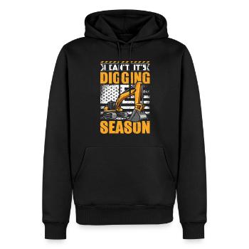 Excavator driver Excavator operator Excavator operator - Men’s Premium Organic Hoodie - black - Front - Nico (187cm)