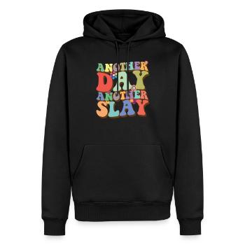 Ein weiterer Tag Ein weiterer Slay Queen Damens T� - Männer Premium Bio Hoodie - Schwarz - Vorne - Nico (187cm)