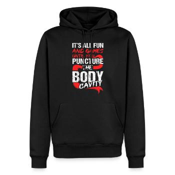 Taxidermist Taxidermie Tierpräparator - Männer Premium Bio Hoodie - Schwarz - Vorne - Nico (187cm)