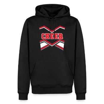 Jubelkost�m lustige Halloween -M�dchen Cheerleader - Männer Premium Bio Hoodie - Schwarz - Vorne - Nico (187cm)