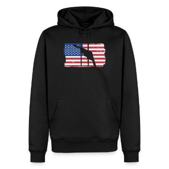 B-2 Stealth Bomber Milit�rflugzeug amerikanische F - Männer Premium Bio Hoodie - Schwarz - Vorne - Nico (187cm)