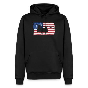 CH47 Chinook Milit�rhubschrauber amerikanischer Fl - Männer Premium Bio Hoodie - Schwarz - Vorne - Nico (187cm)