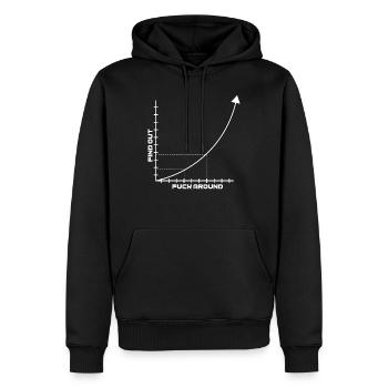 Fick herum und finde graph f herum, um es herauszu - Männer Premium Bio Hoodie - Schwarz - Vorne - Nico (187cm)