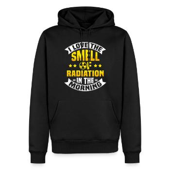Ingénieur Nucléaire Radioactif Radiation Atomique - Sweat à capuche Premium bio Homme - noir - Devant - Nico (187cm)