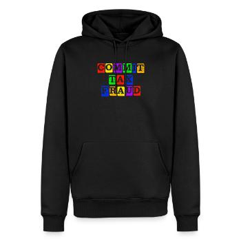 Steuerbetrug Steuerbetrug steuerbetrug begehen - Männer Premium Bio Hoodie - Schwarz - Vorne - Nico (187cm)