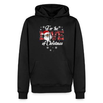 F�r die Liebe zum Weihnachtsfest Weihnachtsfest We - Männer Premium Bio Hoodie - Schwarz - Vorne - Nico (187cm)