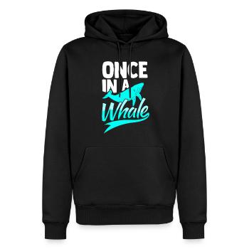 Wal Meeressäuger Buckelwal Meer - Männer Premium Bio Hoodie - Schwarz - Vorne - Nico (187cm)