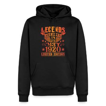 Geburtstag Mai 1920 Limited Edition Vintage - Männer Premium Bio Hoodie - Schwarz - Vorne - Nico (187cm)