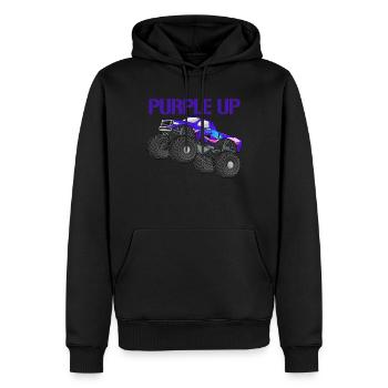Lila up Monster Truck Milit�r Kinder lila lila auf - Männer Premium Bio Hoodie - Schwarz - Vorne - Nico (187cm)