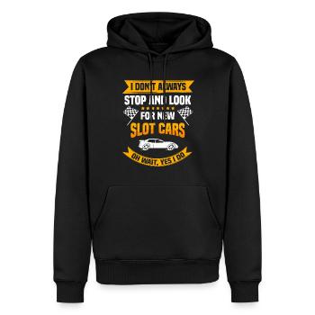 Lustiges Slot Car und Slotcar-Racing - Männer Premium Bio Hoodie - Schwarz - Vorne - Nico (187cm)