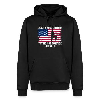 Nur ein normaler Vater, der versucht, Liberale nic - Männer Premium Bio Hoodie - Schwarz - Vorne - Nico (187cm)
