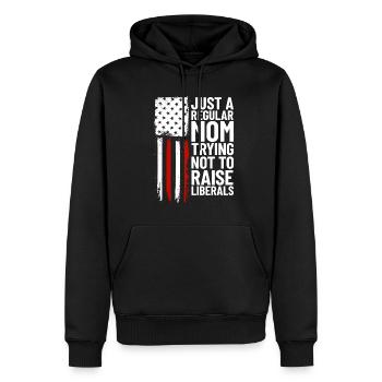 Nur eine normale Mutter, die versucht, Liberale ni - Männer Premium Bio Hoodie - Schwarz - Vorne - Nico (187cm)