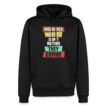 Versicherungsvertreter Aktuar Lebensversicherung - Männer Premium Bio Hoodie - Schwarz - Vorne - Nico (187cm)