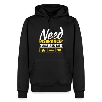 Versicherungsvertreter Aktuar Lebensversicherung - Männer Premium Bio Hoodie - Schwarz - Vorne - Nico (187cm)