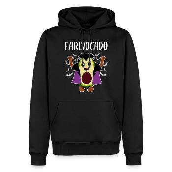 Avocat Vampire Drôle de Légume Fruit Cadeau - Sweat à capuche Premium bio Homme - noir - Devant - Nico (187cm)