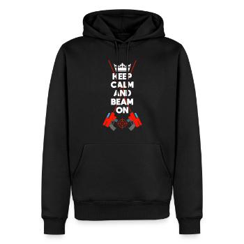 Laser Tag Beam Laserpistole Lasertag - Männer Premium Bio Hoodie - Schwarz - Vorne - Nico (187cm)