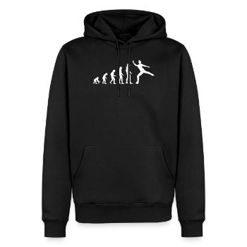 Figure Skating Evolution Ice Skating Gift - Men’s Premium Organic Hoodie - black - Front - Nico (187cm)