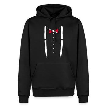Diver Down Fliege Krawatte Hosentr�ger Cummberbund - Männer Premium Bio Hoodie - Schwarz - Vorne - Nico (187cm)