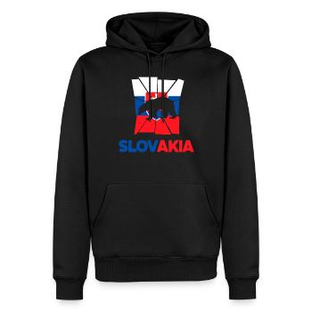 Slowakische Slowakei Slowakische Flagge Zitat - Männer Premium Bio Hoodie - Schwarz - Vorne - Nico (187cm)