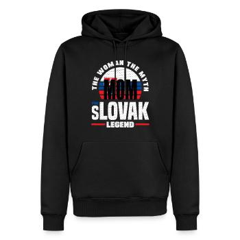 Slowakische Slowakei Slowakische Flagge Zitat - Männer Premium Bio Hoodie - Schwarz - Vorne - Nico (187cm)