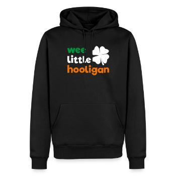 Kinder St. Patricks Day Irish Wee Little Hooligans - Männer Premium Bio Hoodie - Schwarz - Vorne - Nico (187cm)