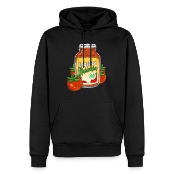 Legalisieren Sie Marinara Italienische Pasta legal - Männer Premium Bio Hoodie - Schwarz - Vorne - Nico (187cm)